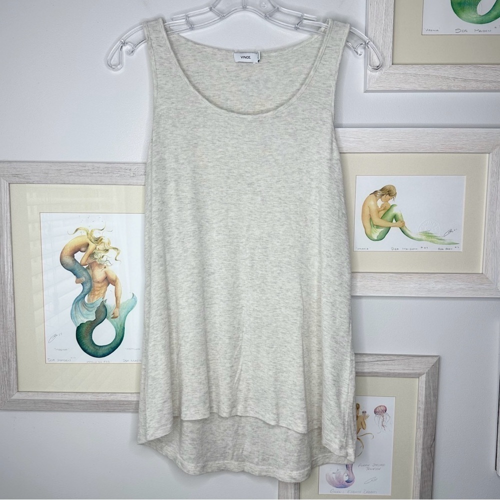 Vince. Heather Gray Tank Top Women’s Size Small